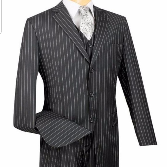 GIORGIO CAPELLI NWOT Blue Pinstripe 3 Piece Suit - Picture 8 of 8